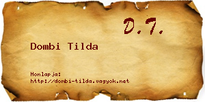 Dombi Tilda névjegykártya